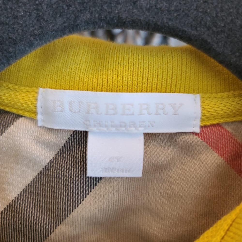 Burberry Children Yellow Polo 👕 - Picture 2 of 8
